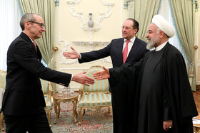 دیدار «الکساندر شالنبرگ» وزیر خارجه اتریش و هیات همراه با رییس جمهوری