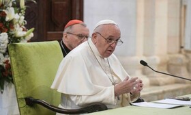 هشدار پاپ درباره راه‌حل‌های "ناعادلانه" برای صلح خاورمیانه