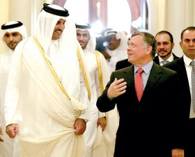 دیدار و رایزنی پادشاه اردن و امیر قطر
