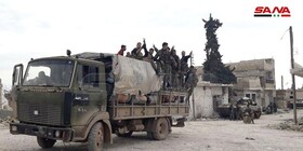 ارتش سوریه تجهیزات نظامی جدید به ادلب فرستاد