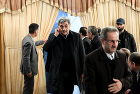 پیروز حناچی، شهردار تهران در مراسم افتتاح منطقه یک آزادراه تهران-شمال با حضور رییس جمهور