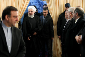 حسن روحانی، رییس جمهوری در مراسم افتتاح منطقه یک آزادراه تهران-شمال با حضور رییس جمهور