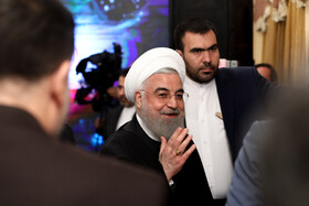 حسن روحانی، رییس جمهوری در مراسم افتتاح منطقه یک آزادراه تهران-شمال با حضور رییس جمهور