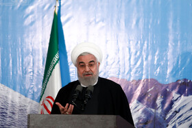 سخنرانی حسن روحانی، رییس جمهوری در مراسم افتتاح منطقه یک آزادراه تهران-شمال با حضور رییس جمهور