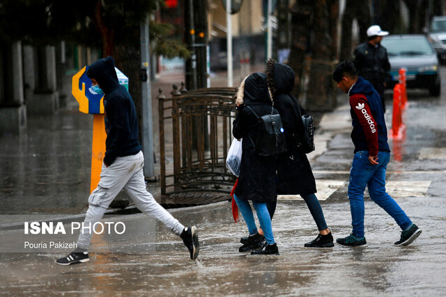 رگبار باران و کاهش دما در بیشتر مناطق کشور