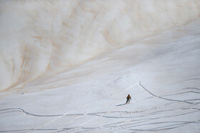 پیست اسکی «تاریک دره» همدان در آخرین روزهای زمستان