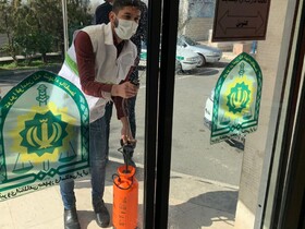 ضدعفونی تحت نظرگاه‌ها و کلانتری‌های پایتخت