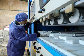 بهره‌برداری از یک واحد تولیدی ماسک و البسه بیمارستانی در اهواز