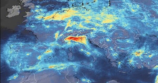 کاهش آلودگی هوا در ایتالیا بر اثر "کرونا ویروس"