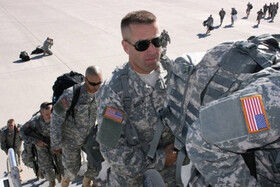 اخباری از خروج نظامیان آمریکایی از پایگاه القائم در غرب عراق