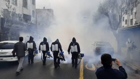 اعلام مسیر ضدعفونی کردن معابر تهران توسط یگان های ویژه ناجا