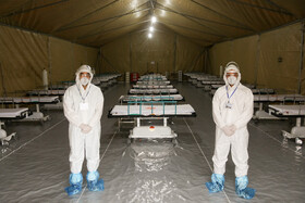 بازید رییس مجلس از مجموعه درمانی ضد کرونای نیروی زمینی سپاه