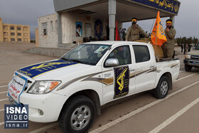 ویدئو / رزمایش پدافند میکروبی سپاه برای گندزدایی و ضدعفونی شهرها