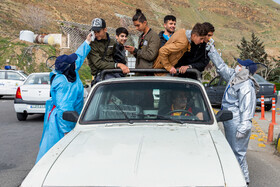 تب سنجی ، غربالگری و محدودیت تردد در جادهها - ورودی و خروجیهای استان البرز