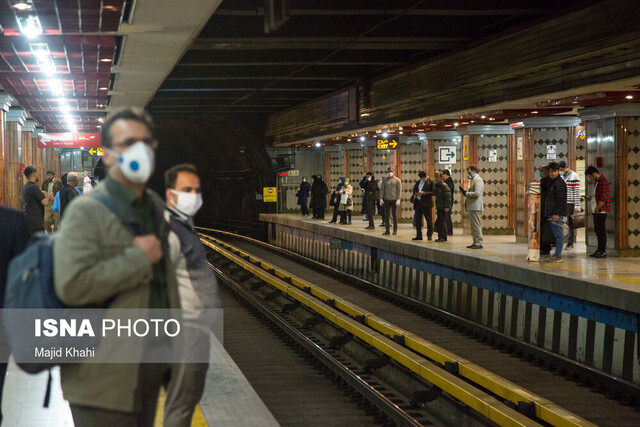 استفاده بیش از ۹۸ درصد مسافران مترو از ماسک