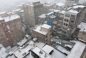 بارش برف بهاری در تهران