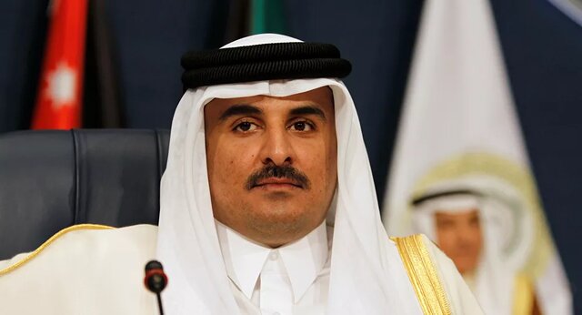 تماس تلفنی محمود عباس با امیر قطر