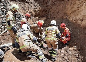 مرگ یک کارگر در زیرآوار + عکس