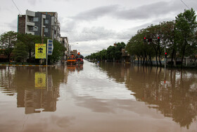 ابگرفتگی معابر شهر کرمان