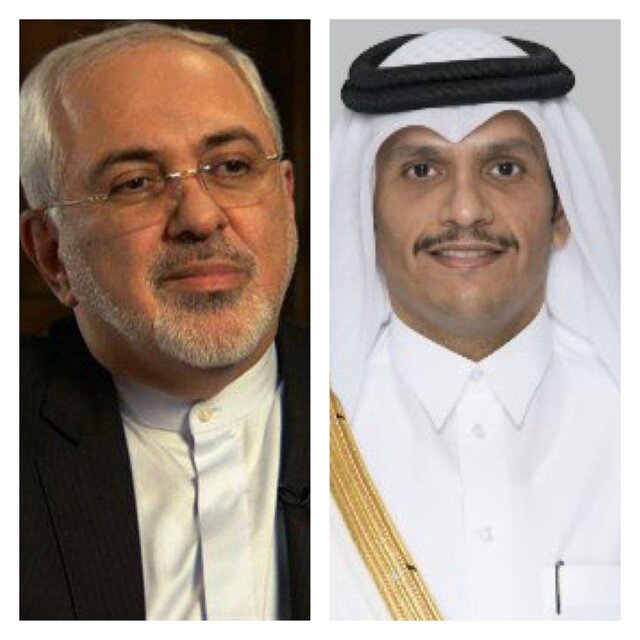 گفت‌وگوی تلفنی ظریف و وزیر خارجه قطر