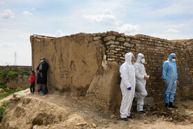 ضدعفونی محله خلازیر توسط نیروی هوایی ارتش