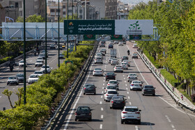 ترافیک نیمه سنگین در آزادراه کرج به تهران