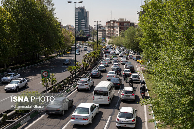 رشد ۱۴ درصدی ترافیک امروز پایتخت نسبت به اول مهر ۱۴۰۲