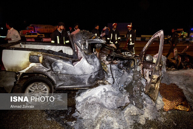 عکس تزیینی است تصادف جاده ای در میناب منجر به ۲ کشته و ۳ زخمی شد