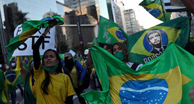 تظاهرات صدها برزیلی در حمایت از بولسونارو
