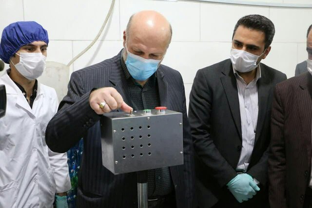 کارخانه تولید ماسک در ورامین افتتاح شد