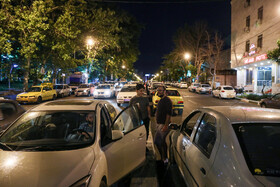 تهرانیها پس از زلزله‌ی ۵.۱ ریشتری - خیابان حجاب