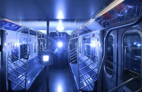 ضدعفونی مترو نیویورک با اشعه فرابنفش در تلاش برای مهار "کووید-۱۹"