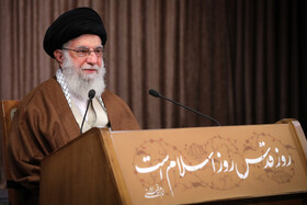 سخنرانی تلویزیونی مقام معظم رهبری به مناسبت روز قدس