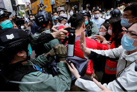 استقرار پلیس ضد شورش در سراسر هنگ‌کنگ/دعوای آمریکا و چین بالا گرفت