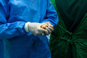 قلب ساعت ۱۰:۳۳ دقیقه به طور کامل جدا شد. 