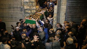 فلسطینی‌ها پیکر جوان معلول را در قدس اشغالی تشییع کردند