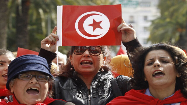 اعتراضات در تونس علیه راشد الغنوشی