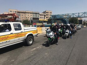 رژه موتورسواران از تهران تا نمک آبرود
