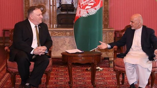 گفت‌وگوی اشرف غنی با پامپئو