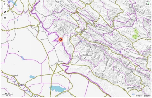 ادامه‌دار بودن فوج لرزه‌های زلزله ۵ ایلام/استان فارس با زمین‌لرزه ۴.۷ لرزید