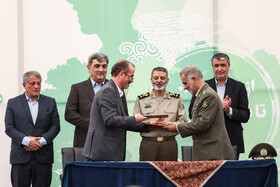 آیین آغاز عملیات احداث بوستان بزرگ ارتش در محدوده پاسداران