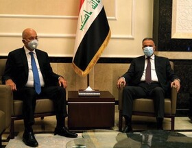رایزنی رئیس جمهور و نخست وزیر عراق درباره اوضاع امنیتی و اقتصادی
