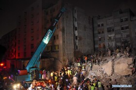 ریزش ساختمان مسکونی در جنوب پاکستان