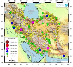 ۴ استانی که بیشترین زمینلرزه‌های بزرگتر از ۵ را تجربه کردند