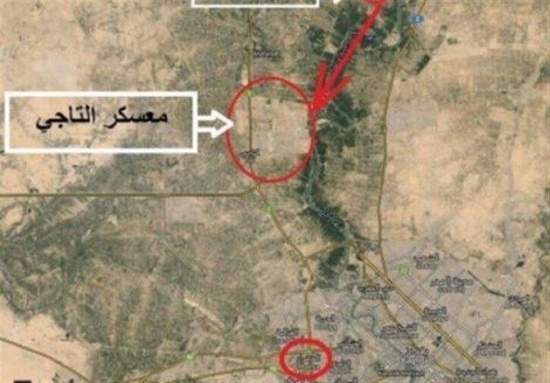 حمله موشکی به پایگاه التاجی عراق