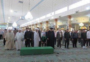 تشییع و خاکسپاری پیکر یک شهید مدافع حرم در پاکدشت