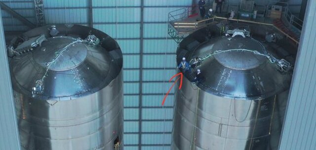 انتشار نخستین تصویر از ابَرمخازن موشک "استارشیپ"