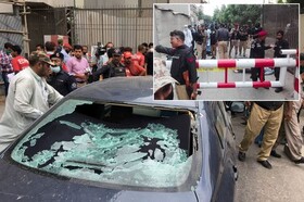 حمله مردان مسلح به ساختمان بورس و اوراق بهادار در کراچی