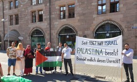 تظاهرات در شهر "نوربورگ" آلمان در اعتراض به طرح الحاق