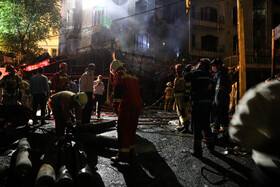 آتش سوزی و انفجار در مرکز درمانی سینا اطهر واقع درخیابان شریعتی، پایین‌تر از میدان قدس